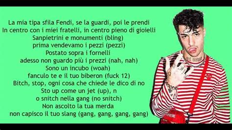 effe perché il mio nome è fendi testo|tony effe testo.